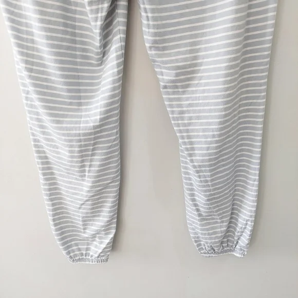 Gilligan & O'Malley pajama pants Large blue white stripes joggers drawstring - Picture 8 of 8